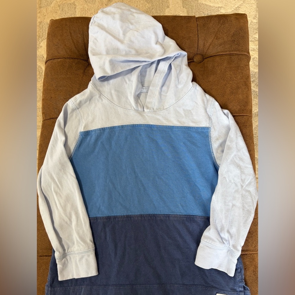 Kid’s Blue Colorblock Hoodie Tee